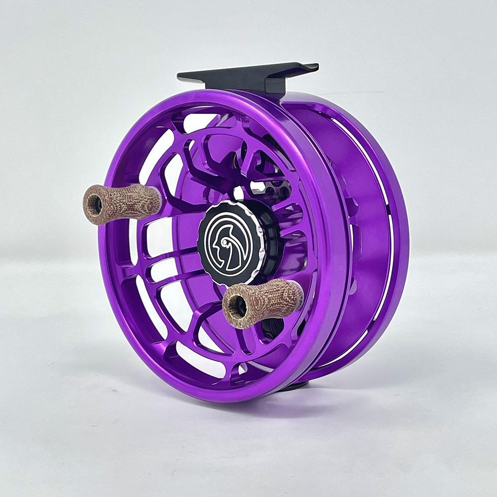 Cubalaya Outfitters Fair Chase G2 Click Pawl Fly Reel in Purple On Purple